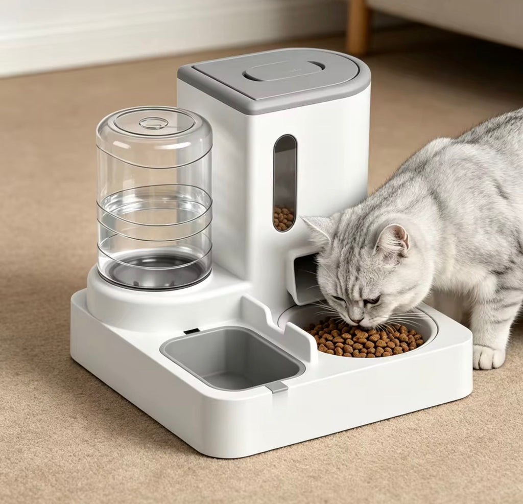 Comedero y Bebedero Automático 2 en 1 para Mascotas (2,2L)