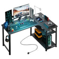 Escritorio Gaming en L COMHOMA de 120 cm (con Tomas de Corriente y USB)