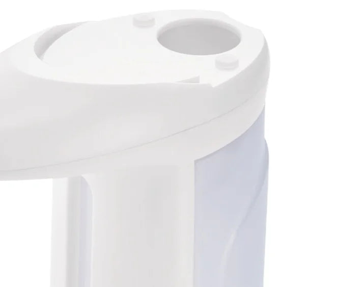 Dispensador Jocca de jabón automático compatible con todo tipo de jabón, gel hidroalcohólico o lavavajillas. Funciona con sensor infrarrojo para controlar la salida del jabón.