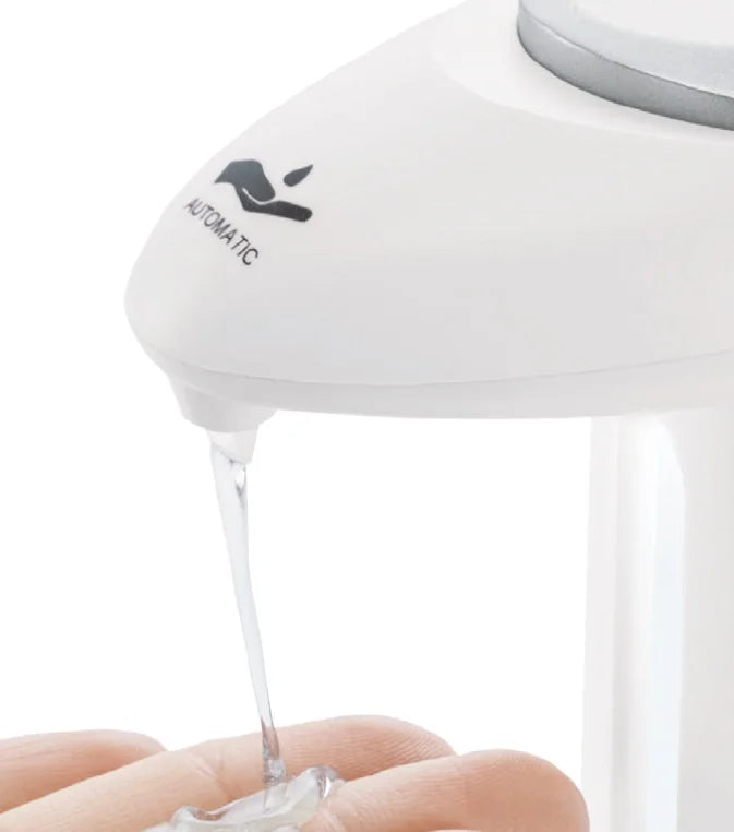 Dispensador Jocca de jabón automático compatible con todo tipo de jabón, gel hidroalcohólico o lavavajillas. Funciona con sensor infrarrojo para controlar la salida del jabón.