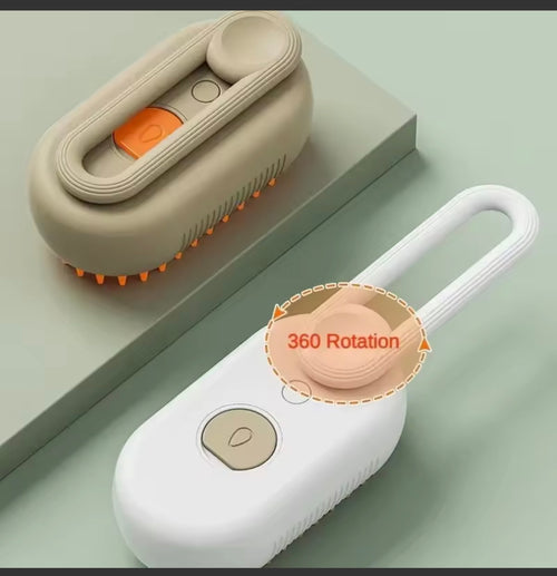 Cepillo de Vapor 3 en 1 para Perros y Gatos con Pulverizador