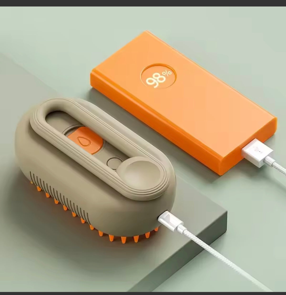 Cepillo de Vapor 3 en 1 para Perros y Gatos con Pulverizador