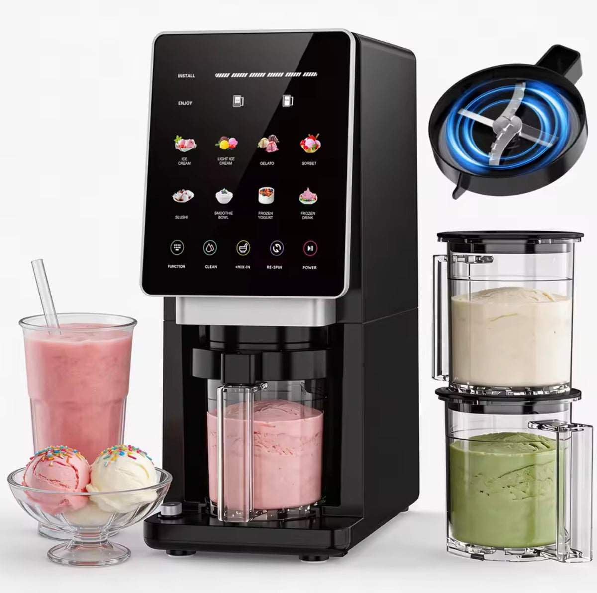 Máquina de Helados Automática Teendow (8 Programas)