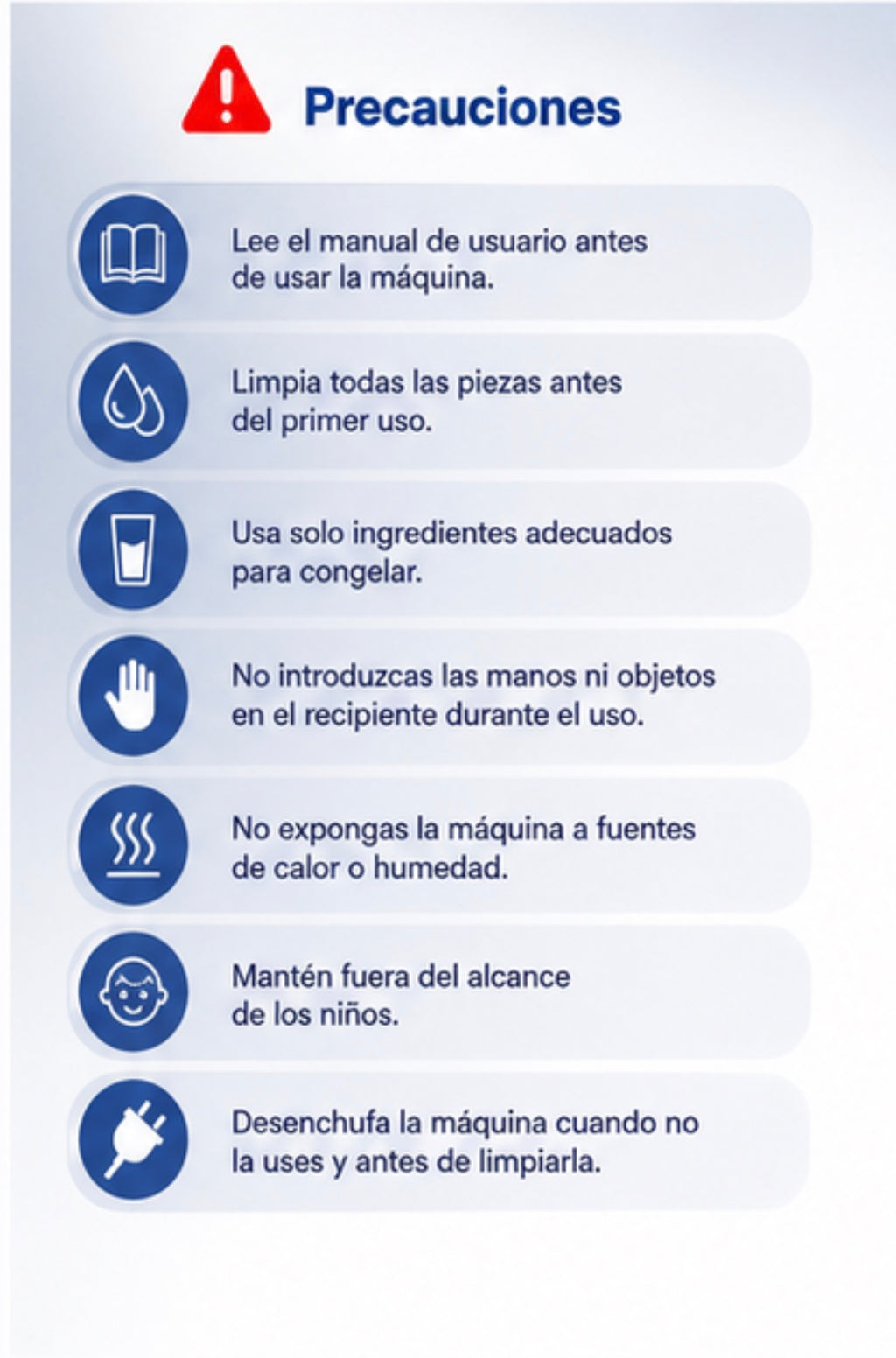 Máquina de Helados Automática Teendow (8 Programas)