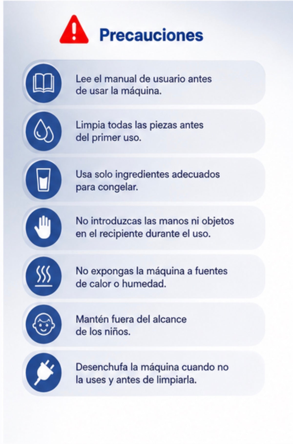 Máquina de Helados Automática Teendow (8 Programas)