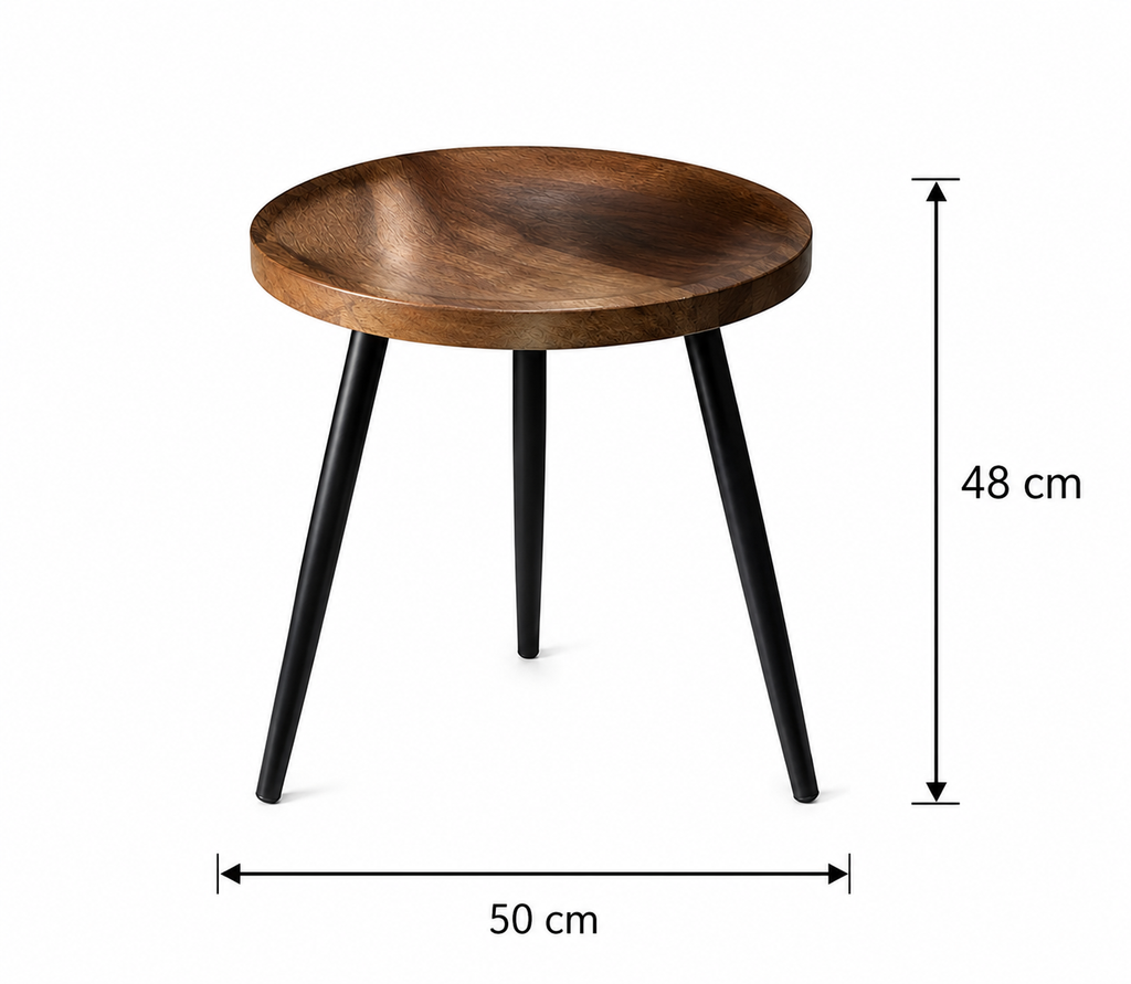 Mesa de Centro Auxiliar de Estilo Nórdico