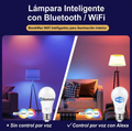 Bombilla LED Inteligente E27 15W (RGB + Blanco Regulable)