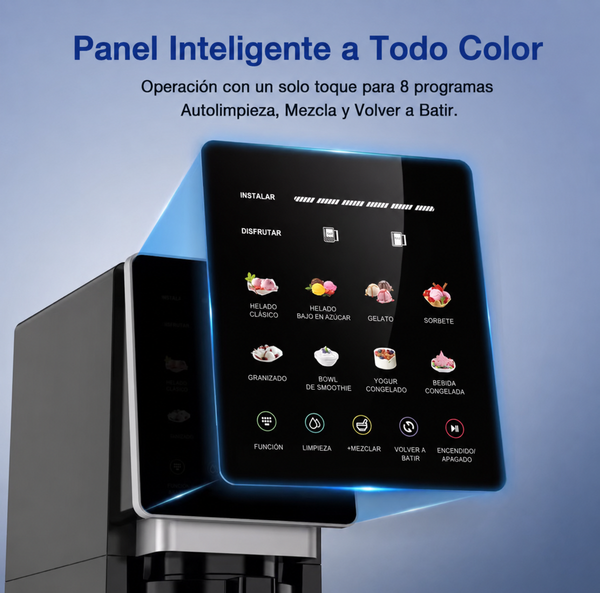 Máquina de Helados Automática Teendow (8 Programas)