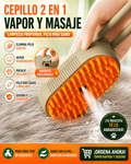 Cepillo de Vapor 3 en 1 para Perros y Gatos con Pulverizador