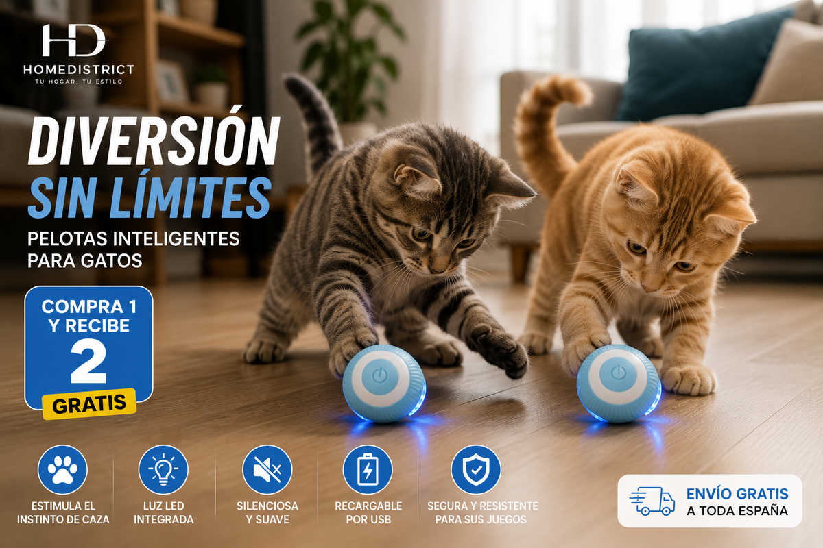 Juguete Interactivo Inteligente para Gatos con Bola Automática