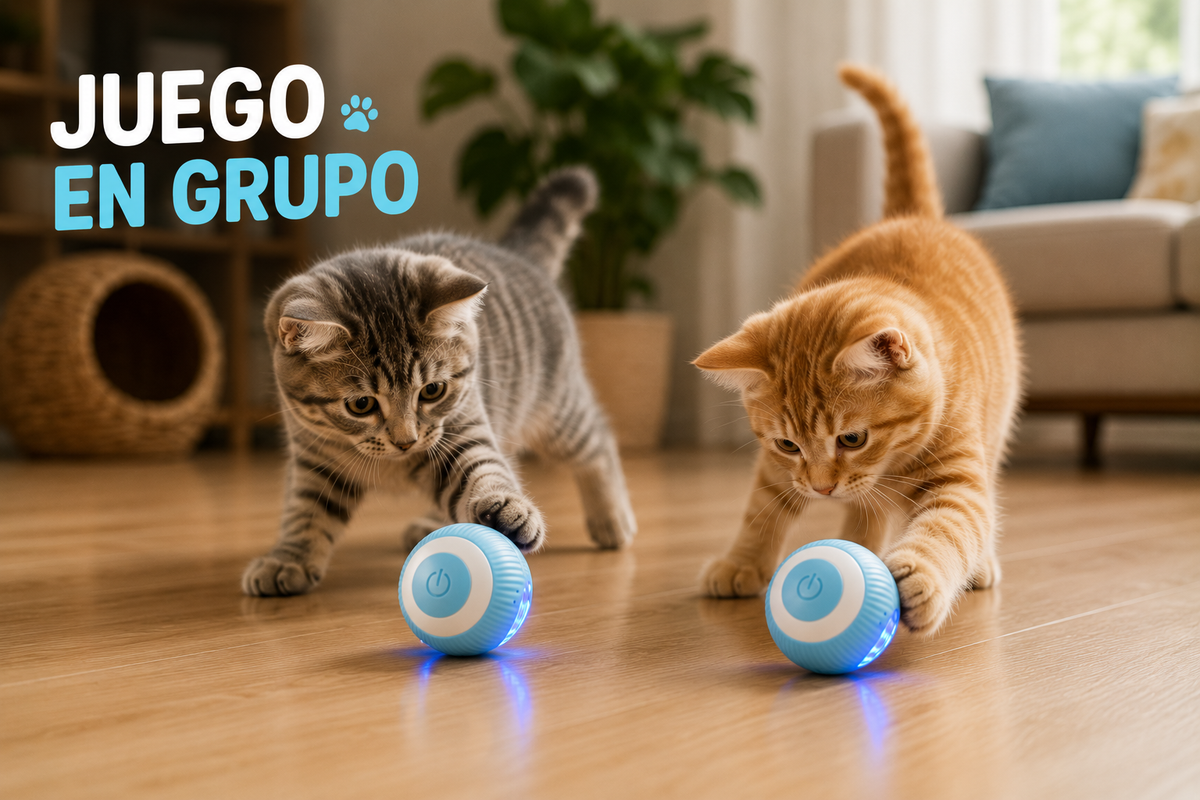 Juguete Interactivo Inteligente para Gatos con Bola Automática
