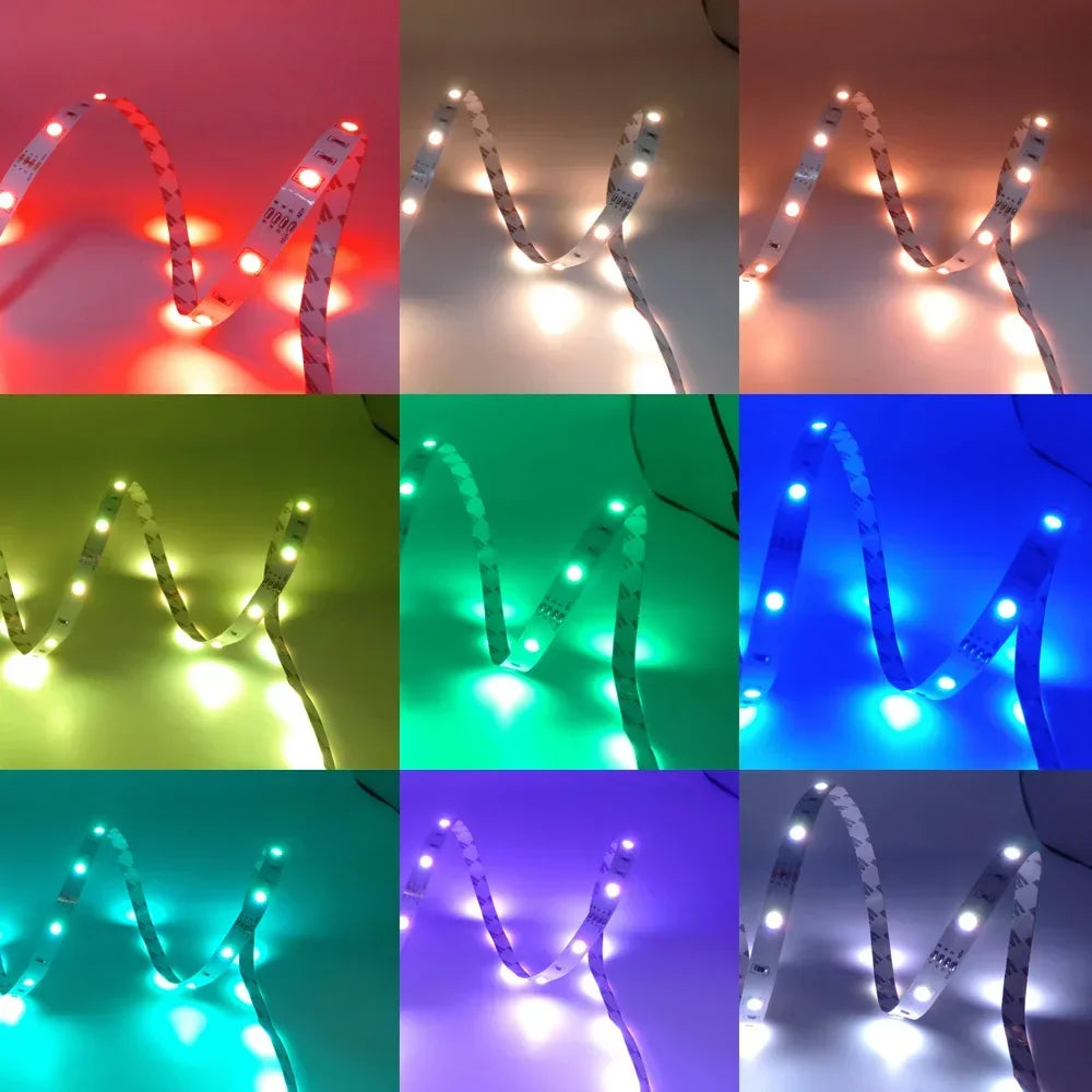 Tira LED Retroiluminada USB 5V con Control por App y Mando