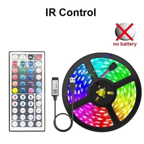 Tira LED Retroiluminada USB 5V con Control por App y Mando