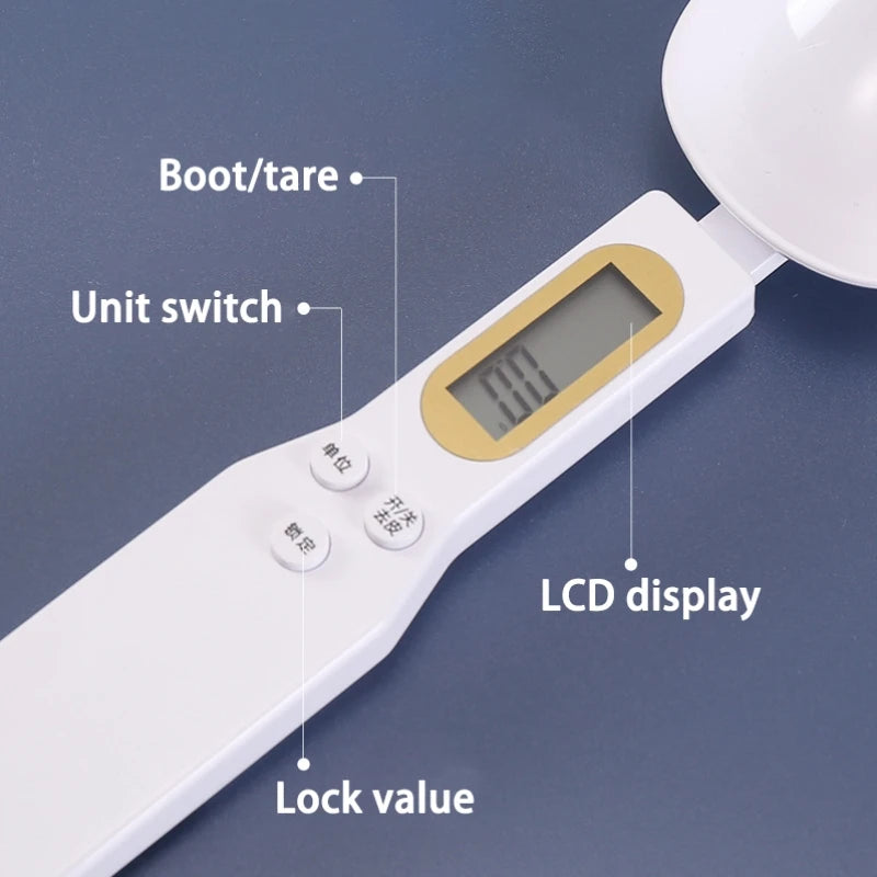 Cuchara Báscula Digital de Cocina con Pantalla LCD